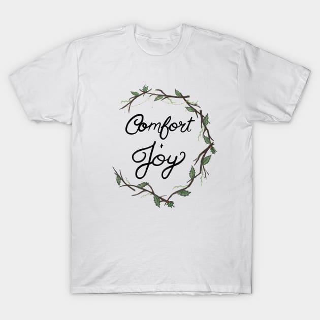 Comfort and Joy holiday design T-Shirt by Hallmarkies Podcast Store